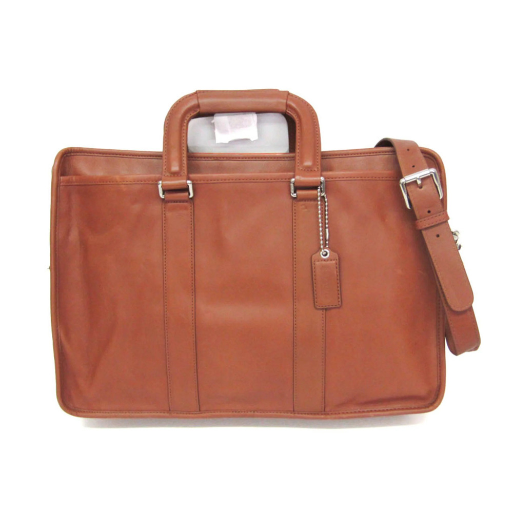 Coach Embassy Brief F70374 Men's Leather Briefcase,Shoulder Bag Brown